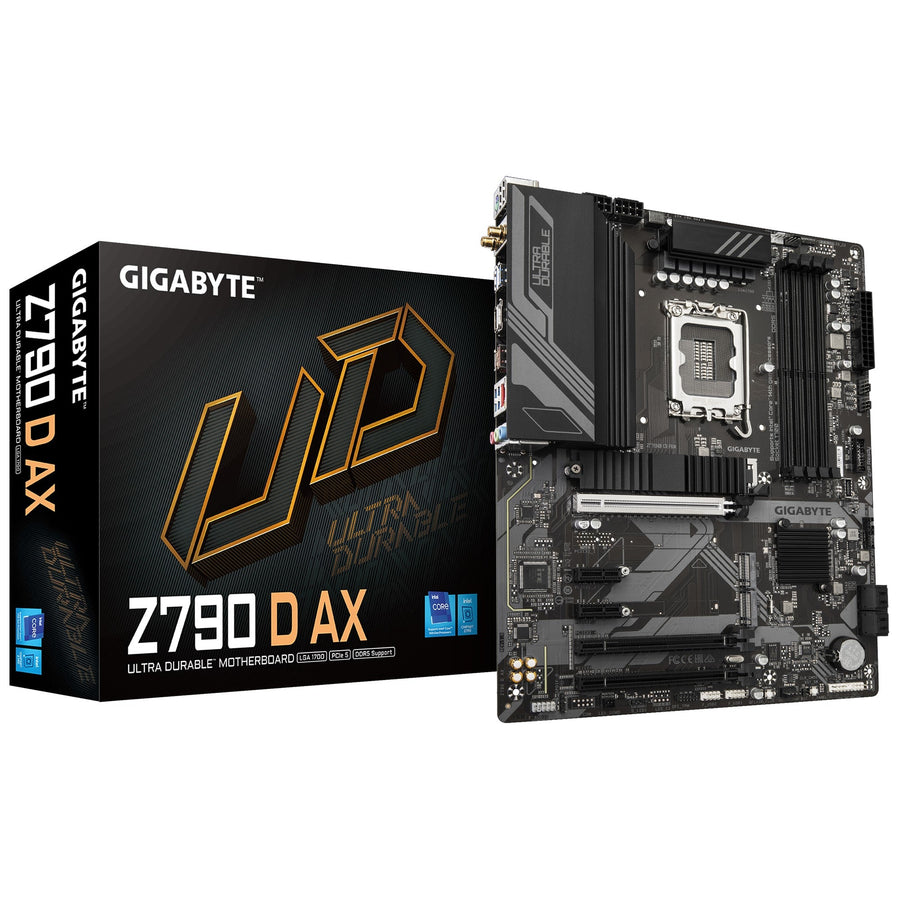 Gigabyte Z790 D AX Intel LGA 1700 ATX Motherboard, 4x DDR5 ~192GB, 2x PCI-E x16, 3x M.2, 4x SATA, 6x USB 3.2, 2x USB-C,2x USB 2.0 - Leader Electronics