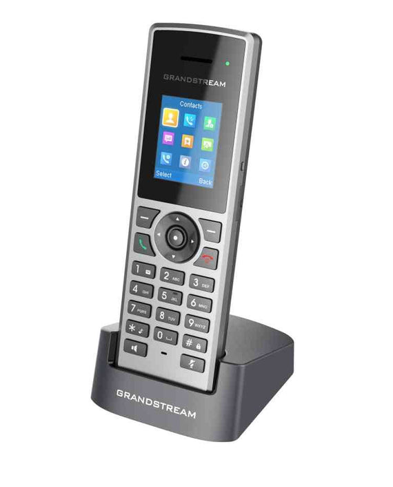 Grandstream DP722 Cordless Mid-Tier DECT Handet 128x160 colour LCD, 2 Programmable Soft Keys, 20hrs Talk Time & 250 hrs Standby Time. - Leader Electronics