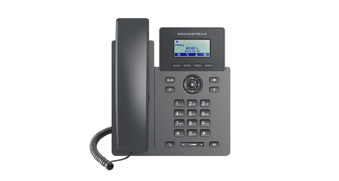 Grandstream GRP2601 Carrier Grade 2 Line IP Phone, 2 SIP Accounts, 2.2' LCD, 132x48 Screen, HD Audio, PSU Included, 5 way Conference, 1Yr Wty - Leader Electronics