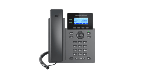Grandstream GRP2602W Carrier Grade 2 Line IP Phone, 2 SIP Accounts, 2.2' LCD, 132x48 Screen, HD Audio, Wi-Fi, 5 way Conference, 1Yr Wtyf - Leader Electronics