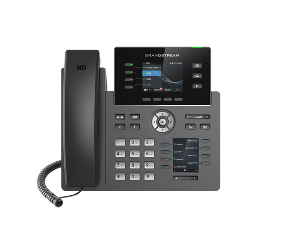 Grandstream GRP2614 4 Line IP Phone, 4 SIP Accounts, 320x240 Colour Screen, BLF Keys, HD Audio - Leader Electronics