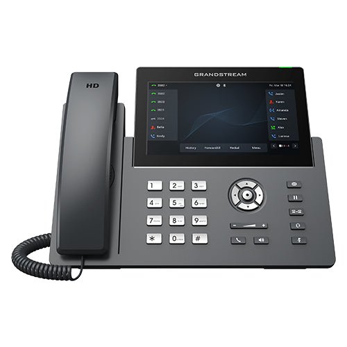 Grandstream GRP2670 12 Line IP Phone, 6 SIP Accounts,7' Touch Screen, BLF Keys, HD Audio - Leader Electronics