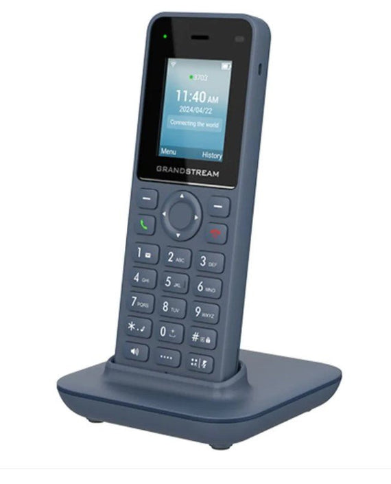 Grandstream WP816 Cordless Wi-Fi IP Phone with Integrated Dual-Band and 6-Hour Talk Time, Bluetooth, Wi-Fi, HD voice, 2 SIP Accounts, 2 Lines - Leader Electronics