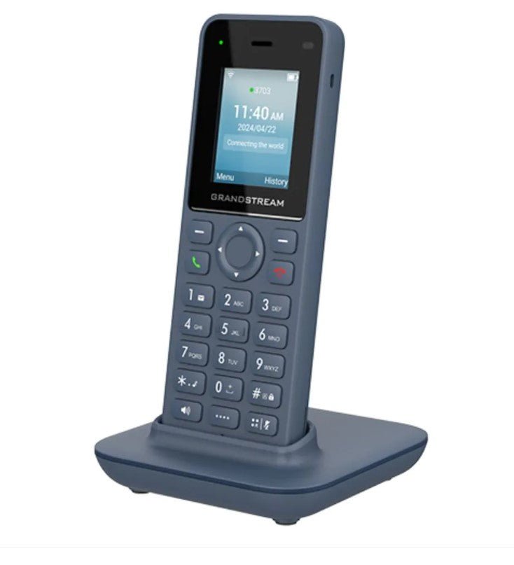 Grandstream WP816 Cordless Wi-Fi IP Phone with Integrated Dual-Band and 6-Hour Talk Time, Bluetooth, Wi-Fi, HD voice, 2 SIP Accounts, 2 Lines - Leader Electronics