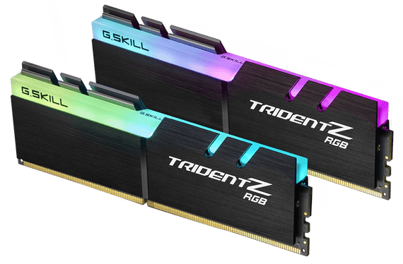 G.SKILL F4-3600C18D-32GTZR 32GB (2 x 16GB)/ PC4-28800 / DDR4 3600 Mhz/ Timings 18-22-22-42/ Voltage 1.35V/ Trident Z RGB - Leader Electronics