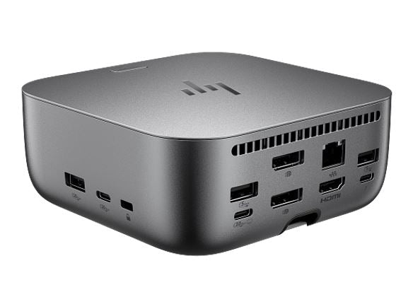 HP Dock G6 Thunderbolt 4 Ulltra Docking Station - 180W Power Delivery 4xDisplays 2xDP 1xHDMI 4xUSB-A 2xUSB-C 1xTB4 2.5GbE RJ45 for HP Notebook PC - Leader Electronics