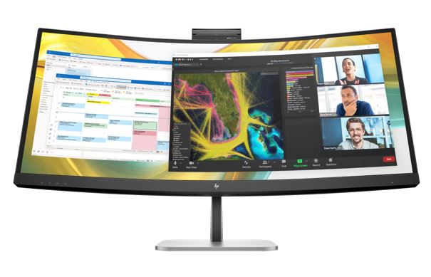HP Series 5 Pro 34' WQHD 4K CURVED 21:9 3440x1440 100Hz Height Adjust VA LCD Tilt Swivel USB-C DP HDMI Speakers VESA Webcam 3yrs wty - Leader Electronics