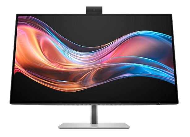HP Series 7 Pro 727PM 27' 4K UHD Thunderbolt IPS Conferencing Monitor 3840x2160 16:9 5ms Height Adjust Tilt Swivel Pivot Webcam Speakers USB-C VESA - Leader Electronics