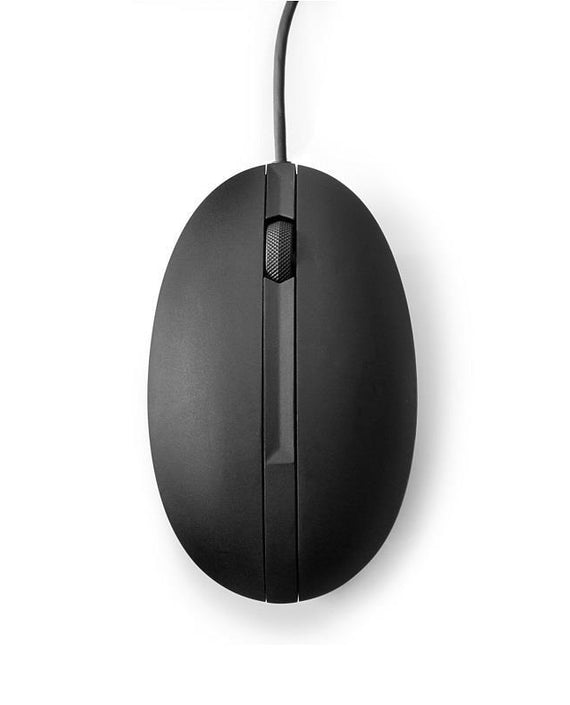 HP Wired Desktop 320M Mouse 1200dpi 3 Botton Wired USB-A Connector Optical Red Sensor 1.8M Cable Length Black 1YR WTY - Leader Electronics