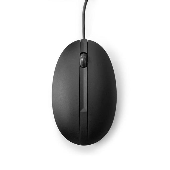 HP Wired Desktop 320M Mouse 1200dpi 3 Botton Wired USB-A Connector Optical Red Sensor 1.8M Cable Length Black 1YR WTY - Leader Electronics