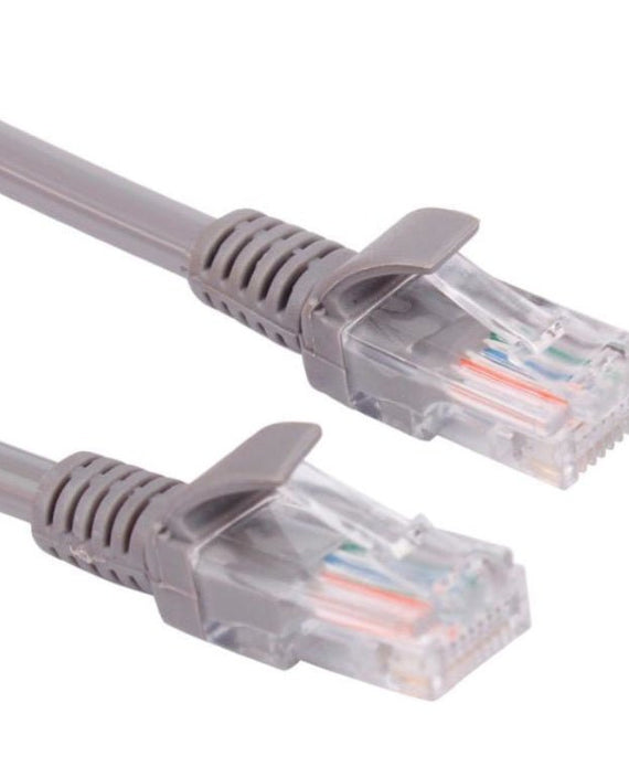 Hypertec 0.5m CAT5 RJ45 LAN Ethenet Network Grey Patch Lead (LS) - Leader Electronics