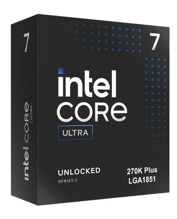 Intel Core Ultra 7 processor 270K Plus LGA1851 (36M Cache, up to 5.50 GHz)(15th Gen), Integrated Graphics Please note: No CPU Cooler Included - Leader Electronics