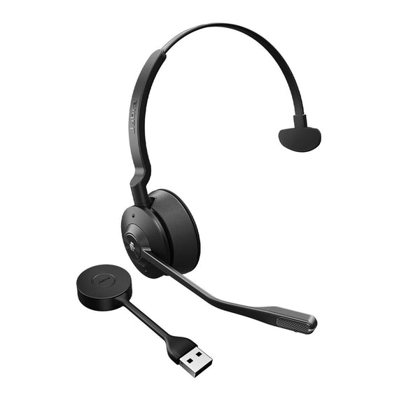 Jabra Engage 55 SE, Mono, Link400a, MS DECT Headset, 150m Wireless Range, Noise Cancelling, Flexible, Portable, Durable, Lightweight, Busylight - Leader Electronics