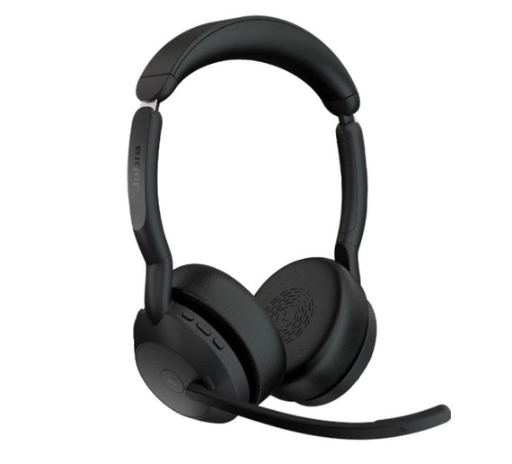 Jabra Evolve2 55 USB A Stereo Teams Active Noise Cancellation, Link 380 Bluetooth® Adapter ,30m Wireless Range, 18 Hours Battery Life - Leader Electronics
