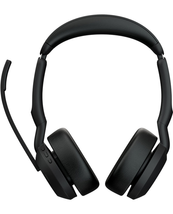Jabra Evolve2 55, USB C, Stereo, UC, Active Noise Cancellation (ANC), Link 380 Bluetooth® Adapter ,30m Wireless Range, 18 Hours Battery Life - Leader Electronics