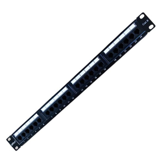 LDR 24 Port Cat6/5e Patch Panel Rack Mount - 1U - Leader Electronics