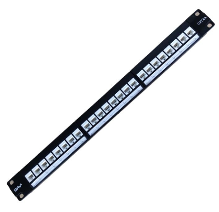 LDR 24 Port Cat6A UTP Patch Panel Rack Mount - 1U - Leader Electronics