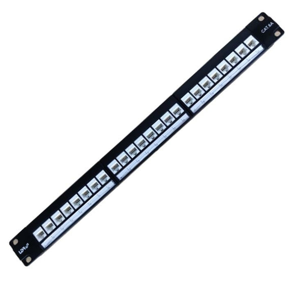 LDR 24 Port Cat6A UTP Patch Panel Rack Mount - 1U - Leader Electronics