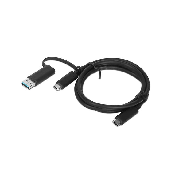 LENOVO Hybrid USB-C Cable with USB-A Adapter 5A 24Pin support 10Gbps 1M Cable - Leader Electronics