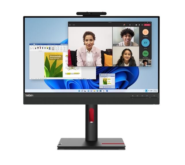 LENOVO ThinkCentre Tiny-in-One 23.8'/24' FHD TOUCH 60Hz 1920x1080 16:9 4ms Height Adjust Tilt Swivel Pivot Webcam Mic HDMI DP IPS USB3.2 Anti-glare - Leader Electronics