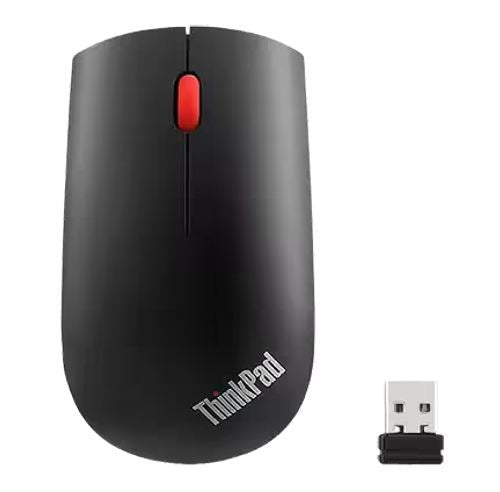 LENOVO ThinkPad Essentials Compact Wireless Mouse 2.4 GHz Wireless via Nano USB 1200 DPI Optical sensor Supported PC with USB port 1 Year Warranty - Leader Electronics