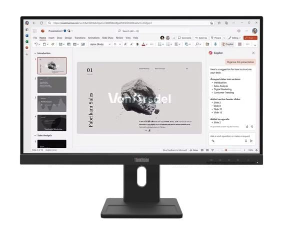 LENOVO ThinkVision E22-40 21.5-22' FHD IPS Monitor 1920x1080 100Hz 16:9 Anti-Glare Height Adjustable Tilt Swivel Pivot VGA DP HDMI VESA 3yr wty Black - Leader Electronics