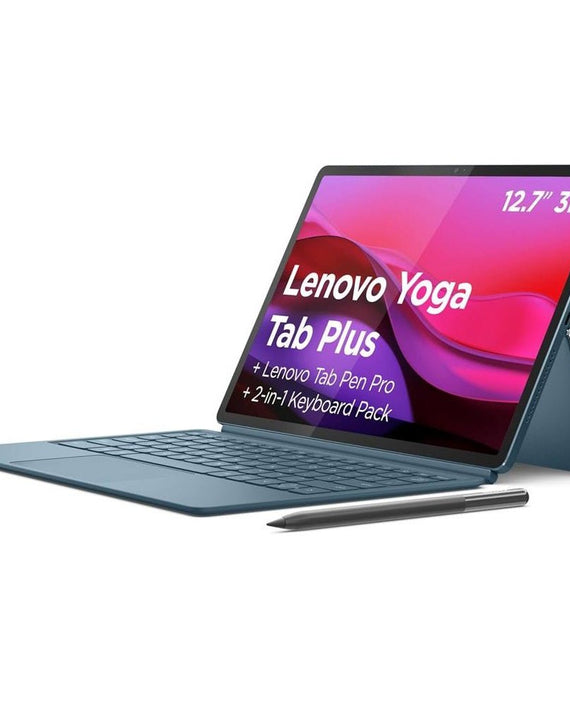 Lenovo Yoga Tab Plus Wi-Fi 512GB with Keyboard & Pen - Tidal Teal *AU STOCK*, 12.7', 16GB/512GB, 13MP/13MP, Android, 10200mAh, 1 Year Warranty - Leader Electronics