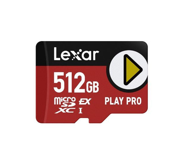 Lexar PLAY PRO microSDXC™ Express Card 512GB, microSDXC, high performance, microSD Express, up to 900MB/s read and 600MB/s write - Leader Electronics