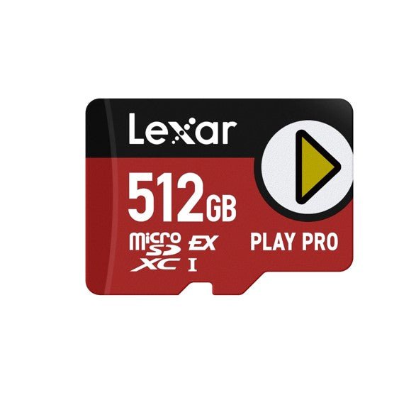 Lexar PLAY PRO microSDXC™ Express Card 512GB, microSDXC, high performance, microSD Express, up to 900MB/s read and 600MB/s write - Leader Electronics