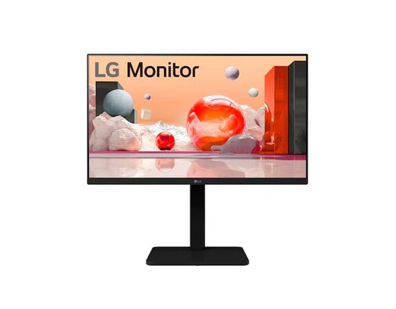 LG 24' Full HD IPS Monitor — 1920×1080, 100 Hz, built‑in power & speaker, versatile stand (tilt/height/swivel/pivot), Reader Mode & Flicker Safe - Leader Electronics
