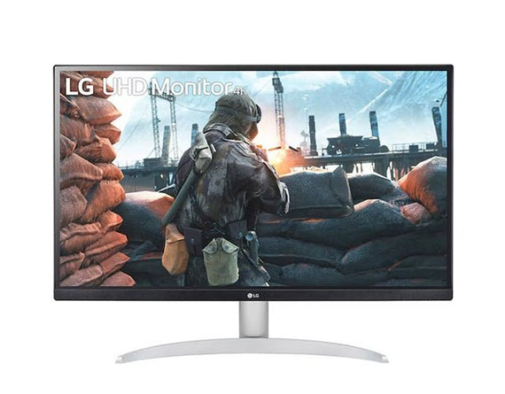 LG 27' 4K UHD IPS Smart Monitor with 3840×2160 resolution, DCI-P3 95%, HDR400, AMD FreeSync™, 5ms response, 60Hz, and tilt-adjustable stand - Leader Electronics