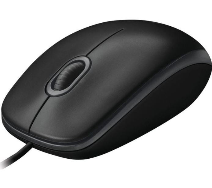 Logitech B100 Optical USB Mouse 800dpi for PC Laptop Mac Tux Full Size Comfort smooth mover 3yr wty - Leader Electronics