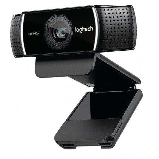 Logitech C922 Pro Stream Full HD Webcam 30fps at 1080p Autofocus Light Correction 2 Stereo Microphones 78° FoV 3mths XSplit License (> 960-001091) - Leader Electronics