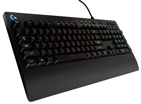 Logitech G213 Prodigy RGB Gaming Keyboard, 16.8 Million Lighting Colors Mech-Dome Backlit Keys Dedicated Media Controls Spill-Resistant Durable - Leader Electronics