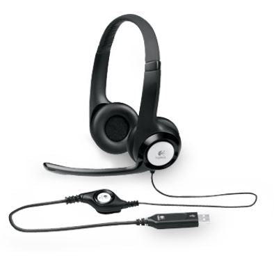 Logitech H390 USB Headset Adjustable,USB,2 Years Noise Cancelling Micophone Headphones In-line Audio Controls - Leader Electronics