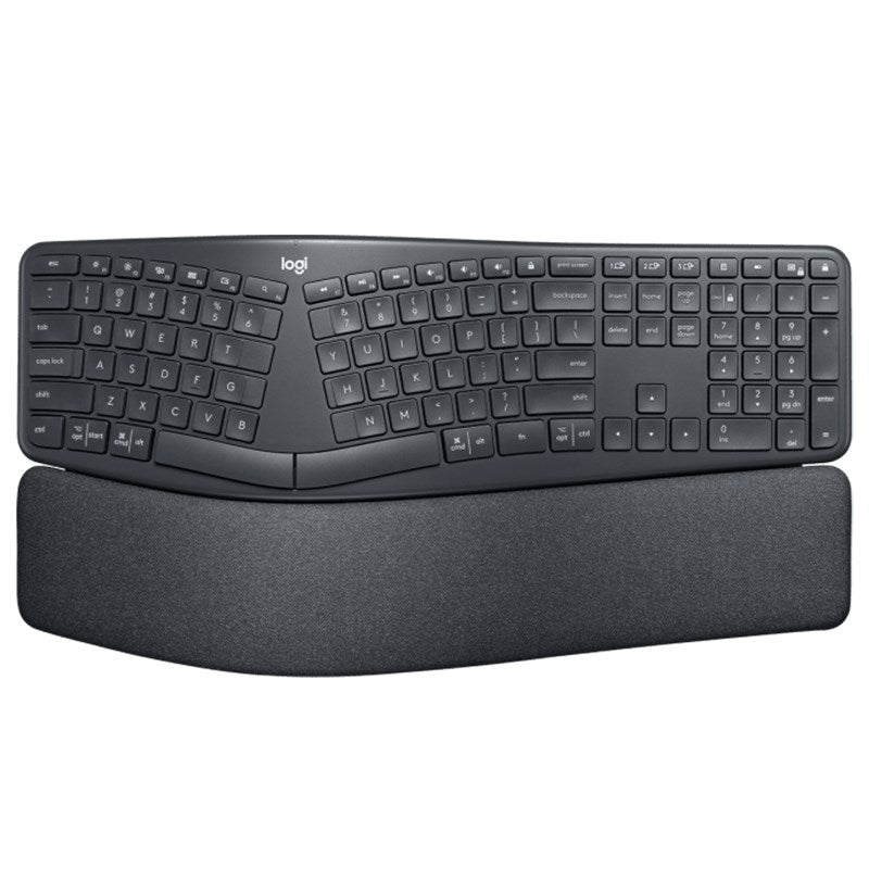 Logitech K860 ERGO Split Wireless Keyboard - Curved Ergonomic Split Keyboard, Bluetooth/2.4GHz USB - Leader Electronics