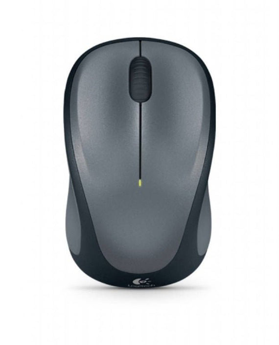 Logitech M235 Wireless Mouse Grey Contoured design Glossy Comfort Grip Advanced Optical Tracking 1-year battery life - Leader Electronics