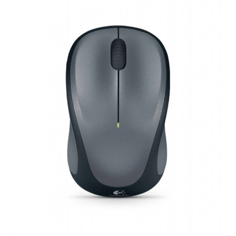 Logitech M235 Wireless Mouse Grey Contoured design Glossy Comfort Grip Advanced Optical Tracking 1-year battery life - Leader Electronics