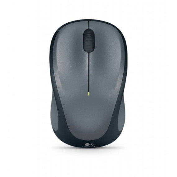 Logitech M235 Wireless Mouse Grey Contoured design Glossy Comfort Grip Advanced Optical Tracking 1-year battery life - Leader Electronics