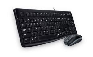 Logitech MK120 Keyboard & Mouse Combo Quiet typing and Spill resistant High-definition optical tracking Thin profile 3yr wty - Leader Electronics