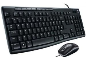 Logitech MK200 USB Media Keyboard and Mouse Combo - 1000dpi USB Full-size Keyboard, Thin profile, play/pause, volume, the Internet, e-mail - Leader Electronics
