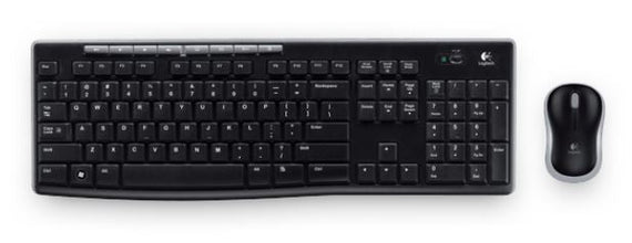 Logitech MK270R Wireless Keyboard and Mouse Combo 2.4GHz Wireless Compact Long Battery Life 8 Shortcut keys - Leader Electronics
