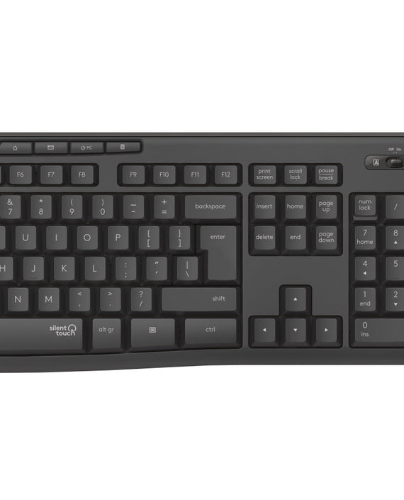Logitech MK295 Wireless SILENT KEYBOARD AND MOUSE COMBO, 2.4GHZ USB RECEIVER - 1YR WTY - Leader Electronics