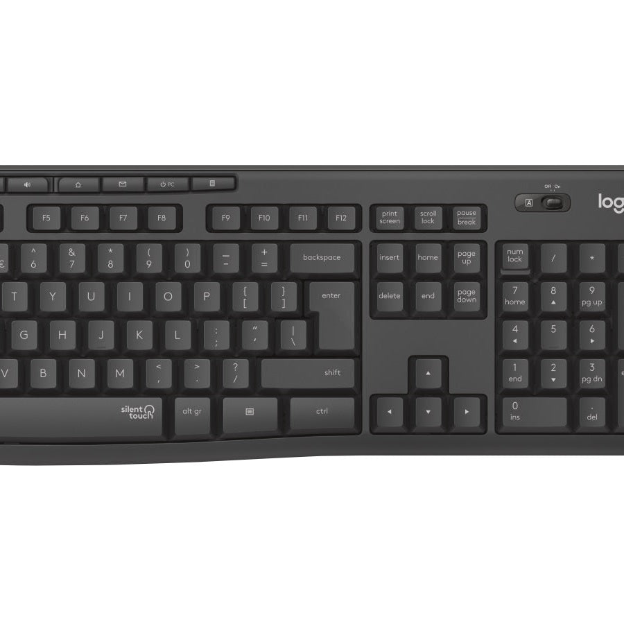 Logitech MK295 Wireless SILENT KEYBOARD AND MOUSE COMBO, 2.4GHZ USB RECEIVER - 1YR WTY - Leader Electronics