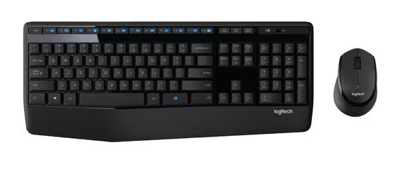Logitech MK345 Wireless Keyboard & Mouse Combo Full Size 12 Media Key Long Battery Life Comfortable (NEW!!) - Leader Electronics