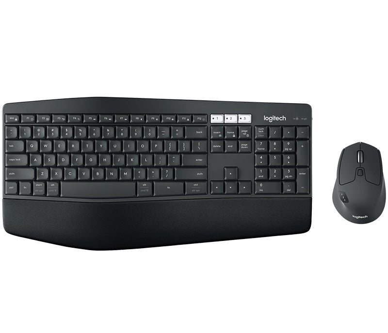 Logitech MK850 Wireless Desktop Keyboard Mouse Combo 3 year battery Incurve keys Low profile Cushioned palm rest ~920-002510 KBLT-MK710 KBLT-MX800 - Leader Electronics