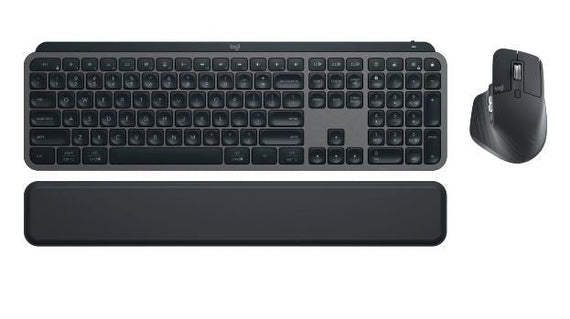 Logitech MX KEYS S COMBO Performance Combo: MX Master 3S, MX Keys S & MX Palm Rest 8000 DPI (Graphite) - Leader Electronics