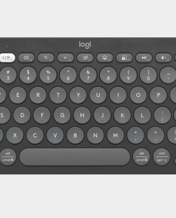 Logitech PEBBLE KEYS 2 K380S Slim, minimalist Bluetooth® Wireless Keyboard with customizable keys (Graphite) - Leader Electronics