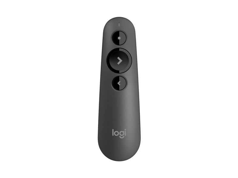 Logitech R500S Laser Presentation Remote with Dual Connectivity Bluetooth or USB 20m Range Red Laser Pointer for PowerPoint Keynote Google Slides - Leader Electronics
