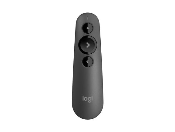Logitech R500S Laser Presentation Remote with Dual Connectivity Bluetooth or USB 20m Range Red Laser Pointer for PowerPoint Keynote Google Slides - Leader Electronics